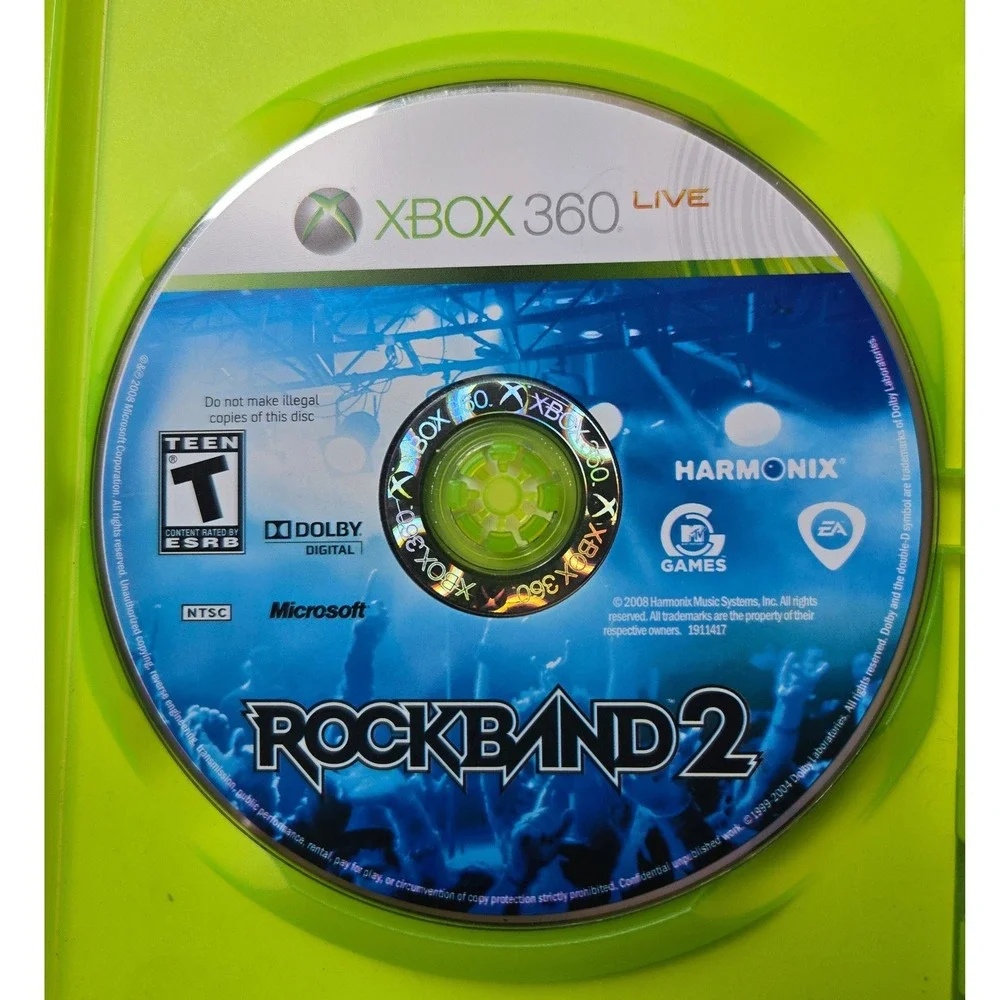 AC/DC Live: Rock Band Track Pack & Rock Band 2 Bundle - Xbox 360‎ - 2 Games CIB